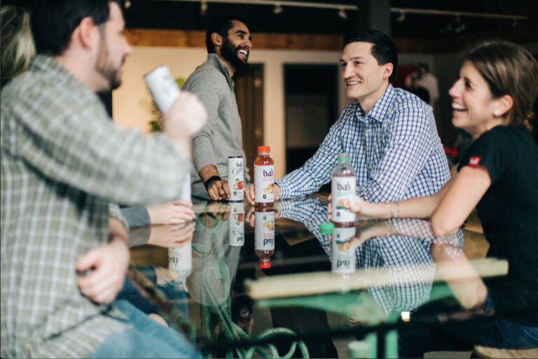 Friends drinking Bai